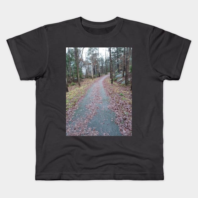 Crooked Road Kids T-Shirt by Alemway